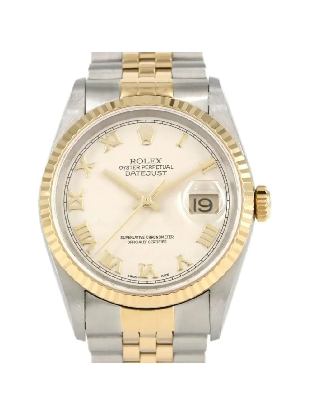 Rolex Datejust Stainless Steel Yellow Gold Automatic Watch